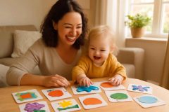 Como Criar Flashcards Sensoriais Bilíngues para Desenvolver o Vocabulário em Inglês em Crianças