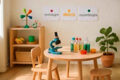 Como montar uma estação de ciências bilíngue em casa para crianças