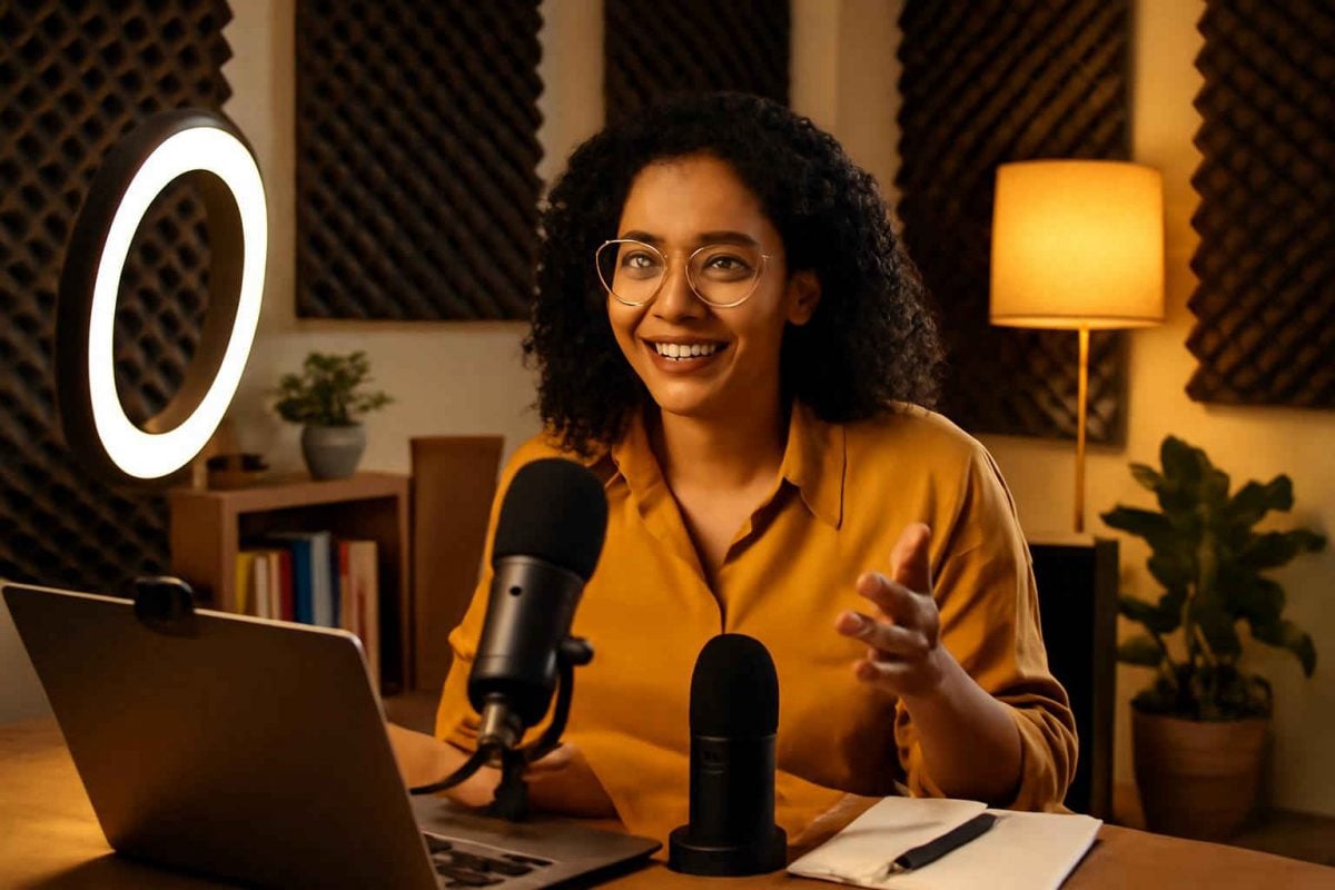 Como montar um home studio para videoaulas com baixo orçamento