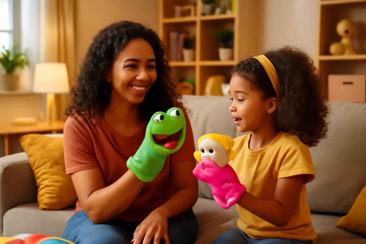 Como usar fantoches bilíngues para estimular o inglês em crianças