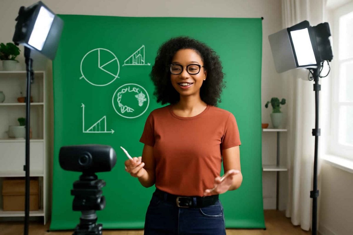 Como usar green screen em aulas online: guia completo de chroma key