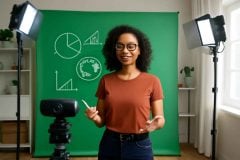 Como usar green screen em aulas online: guia completo de chroma key