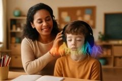 Música binaural para concentração em crianças com TDAH: guia prático
