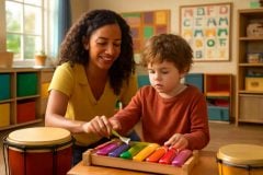 Musicoterapia para crianças com TDAH e dislexia: estratégias psicopedagógicas