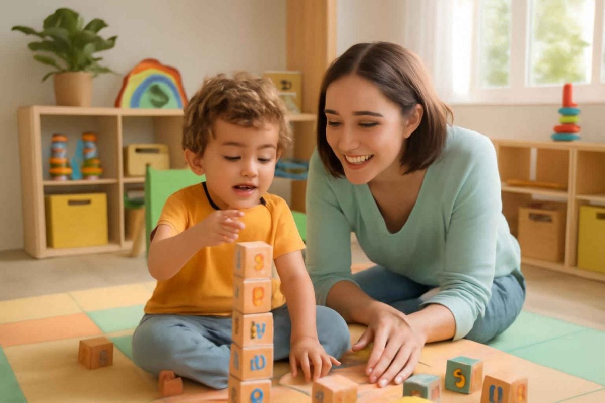 Como usar brinquedos bilíngues de madeira para estimular vocabulário e motora fina