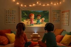 Como criar um cineclubinho infantil bilíngue em casa para estimular o inglês