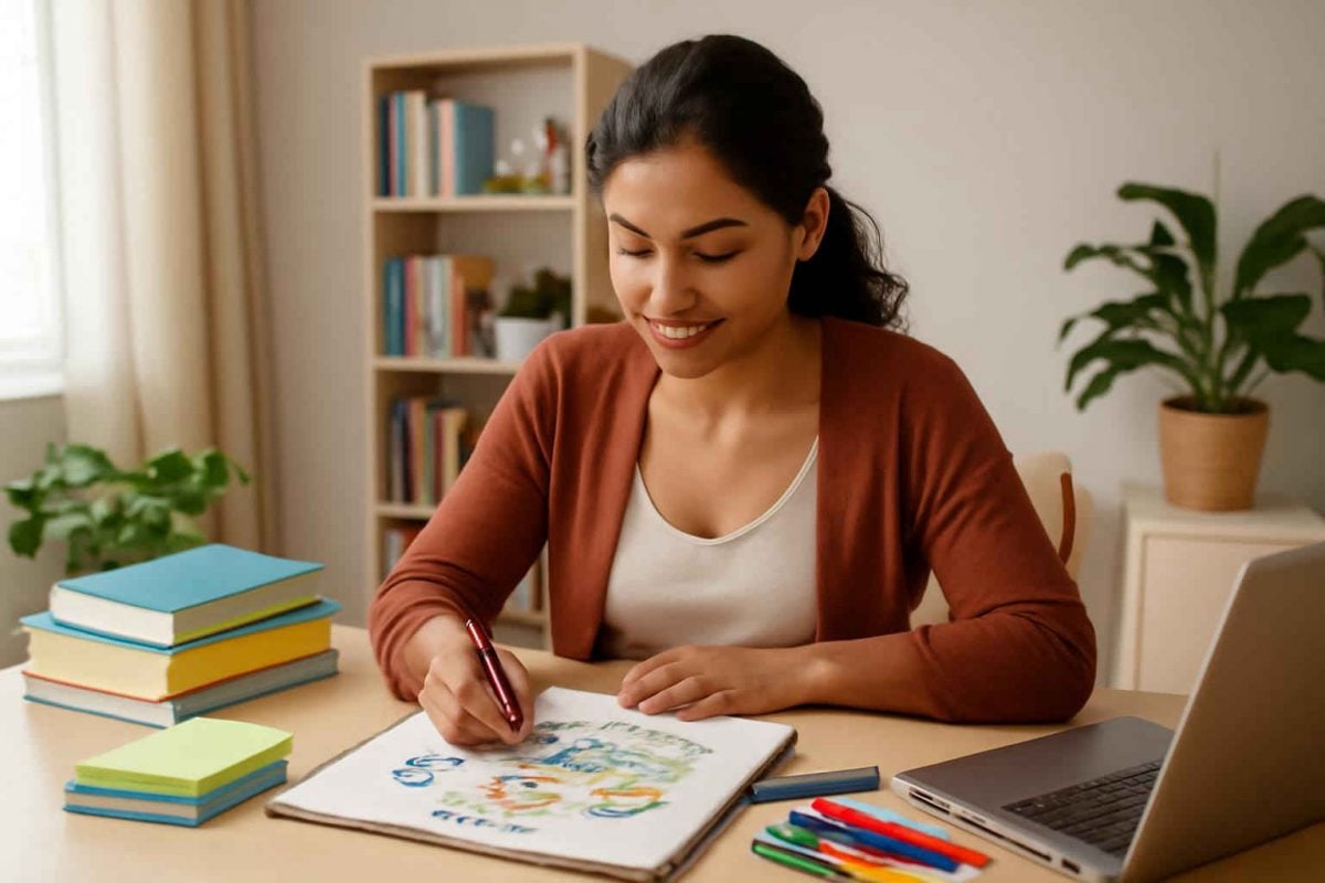 Como criar mapas mentais manuais para concursos de pedagogia de forma eficiente