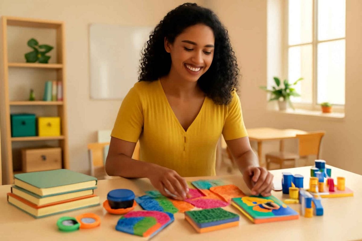 Kit de Aprendizagem Neurodiverso: Materiais Sensoriais para TDAH, Dislexia e TEA