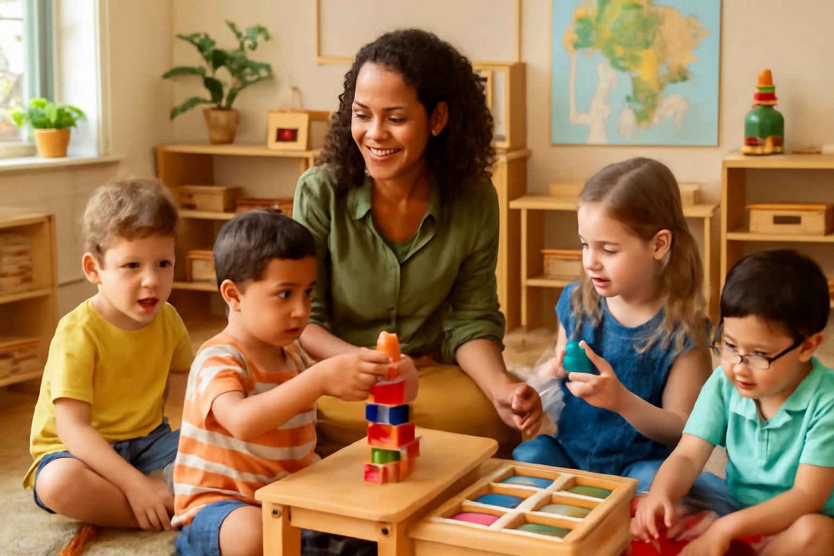 Como adaptar o método Montessori para inclusão psicopedagógica de crianças com TDAH, dislexia e TEA