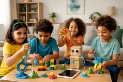 Como escolher brinquedos STEAM bilíngues para desenvolver inglês e lógica infantil