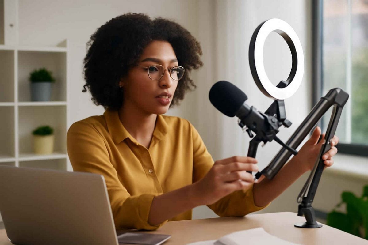 Como escolher o suporte articulado ideal para microfone e ring light