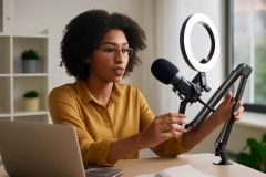 Como escolher o suporte articulado ideal para microfone e ring light