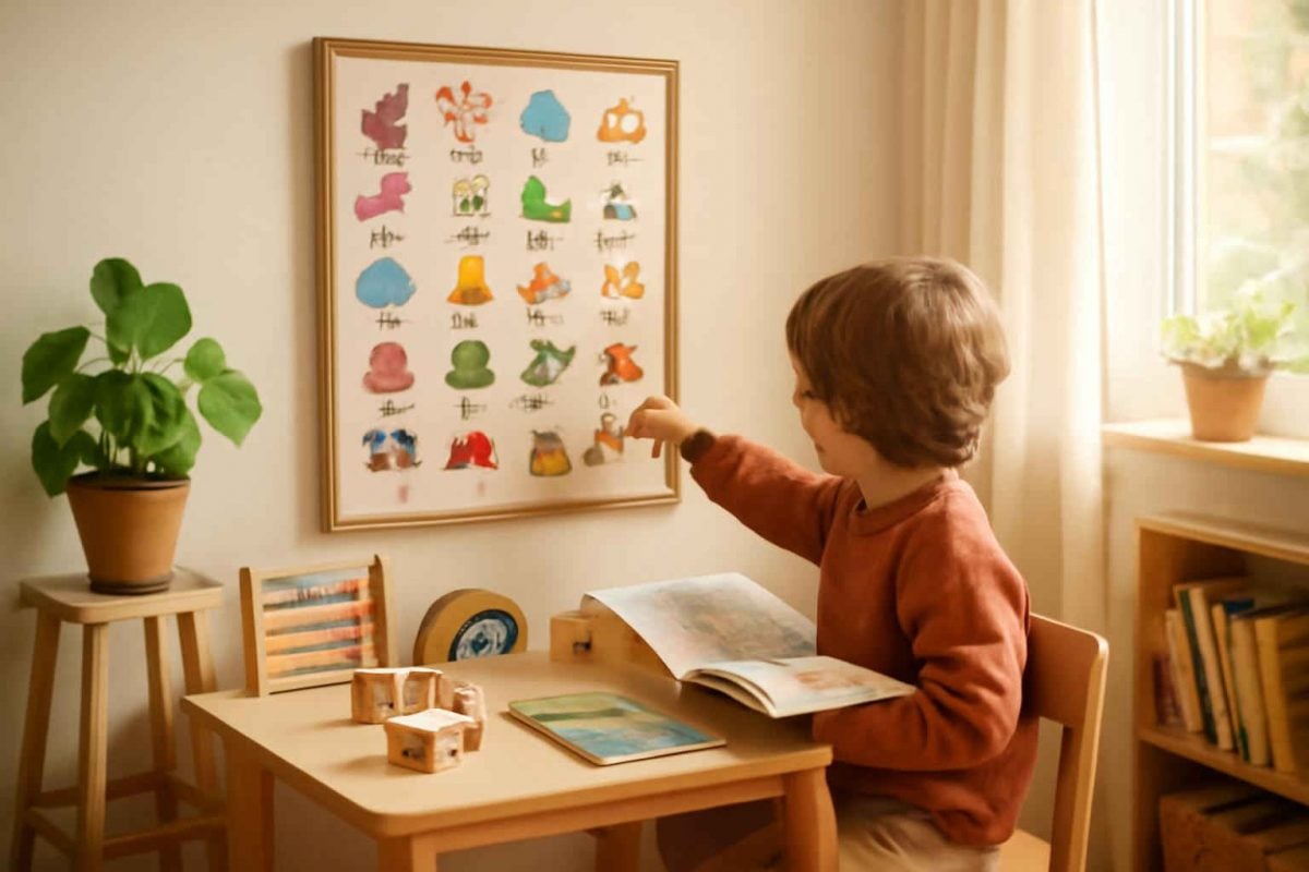 Como escolher e usar pôsteres educativos bilíngues para alfabetização infantil