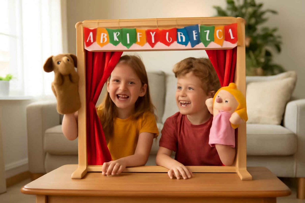 Como montar um teatro de fantoches bilíngue para crianças