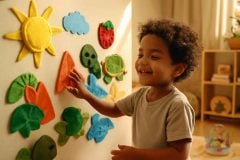 Como usar adesivos sensoriais bilíngues para estimular o vocabulário em crianças