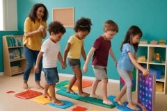 Como Montar Trilhas Sensoriais em Sala de Aula para Crianças com TDAH e Dislexia