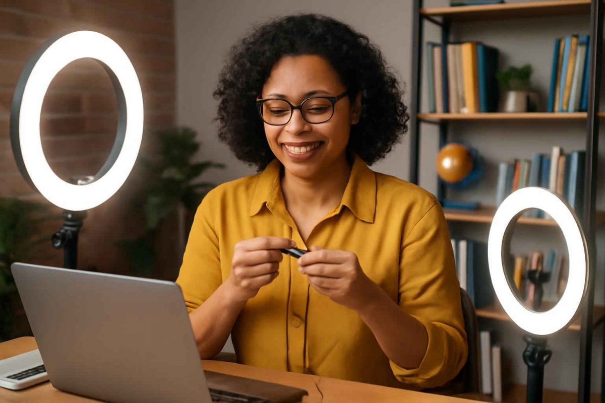 Como escolher e usar microfone de lapela para videoaulas: guia completo