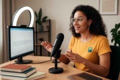 Como usar a legendagem automática em videoaulas e webinars