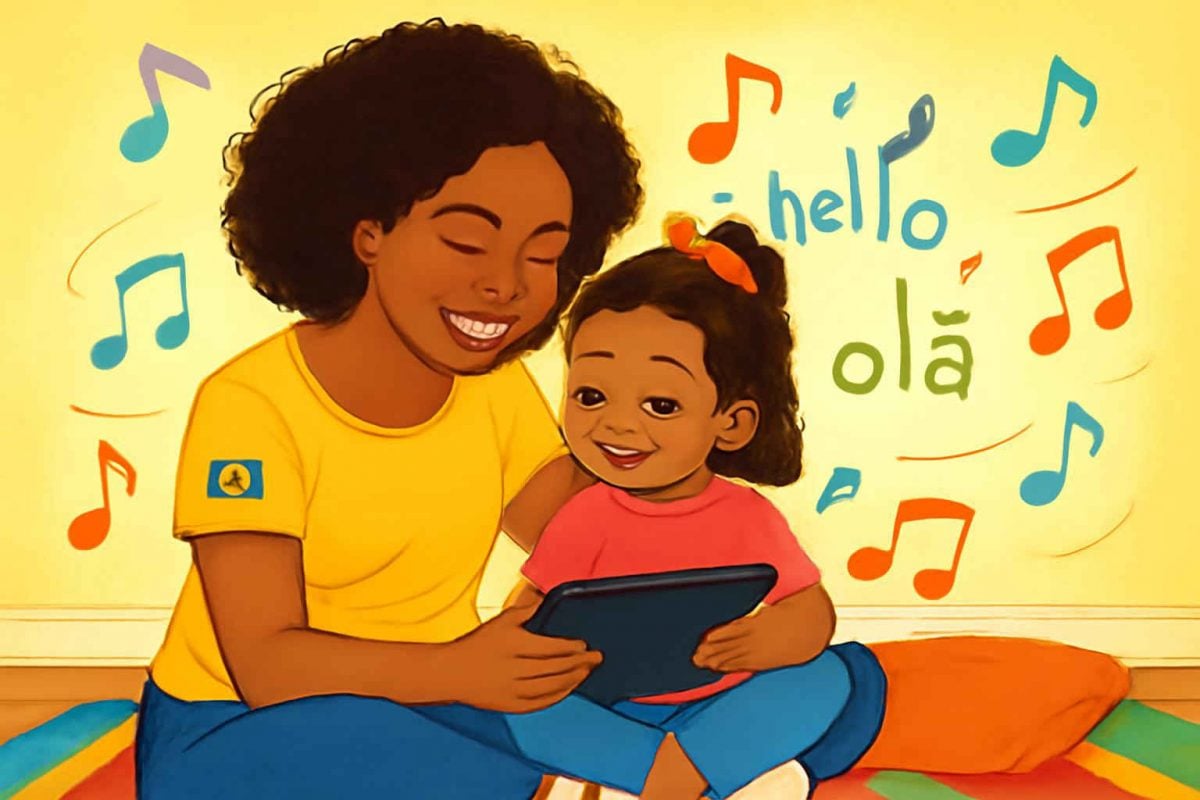 Como usar músicas bilíngues para crianças e estimular vocabulário em inglês