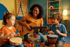 Musicoterapia para crianças com TDAH e dislexia: guia prático para psicopedagogos