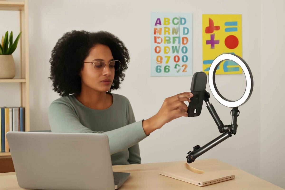 Como usar braço articulado para smartphone em videoaulas: guia prático
