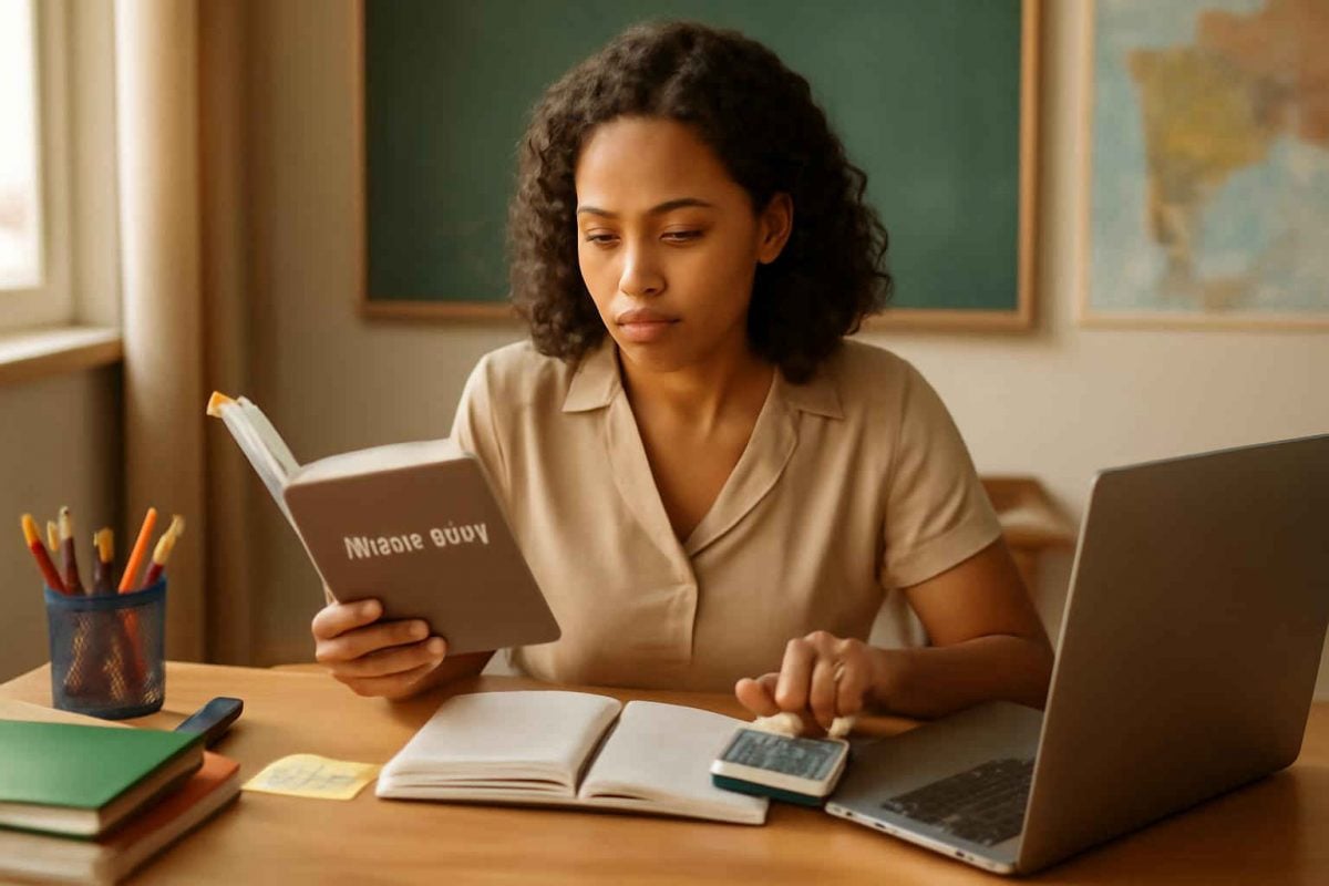 Livro de finanças, planner ou calculadora financeira: o que vale mais a pena para professores organizarem a vida financeira
