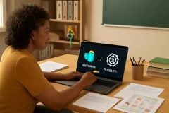 Professor comparando NotebookLM e ChatGPT para planejar aulas com documentos e sequência didática