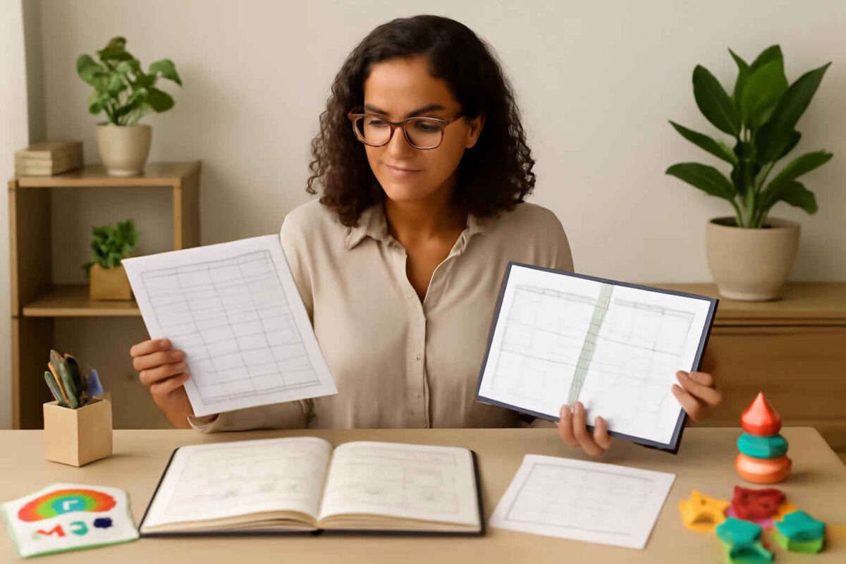 Caderno de intervenção, fichas prontas ou planner psicopedagógico: como escolher o melhor recurso para organizar atendimentos e evoluções