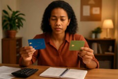 Cartão de crédito com cashback ou débito organizado: o que vale mais a pena para professores que querem controlar gastos