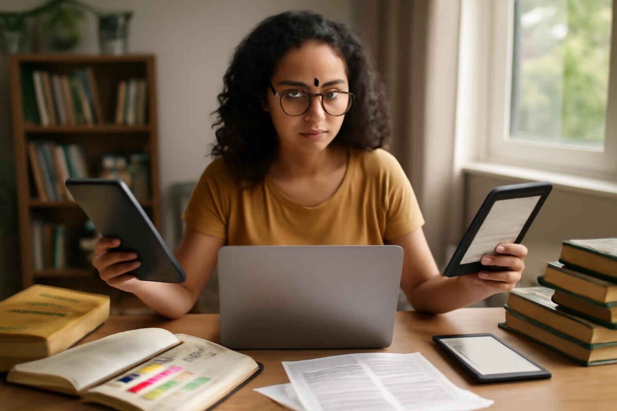 Tablet com caneta, notebook ou Kindle para estudar para concurso de pedagogia: como escolher o melhor dispositivo para render mais sem gastar errado