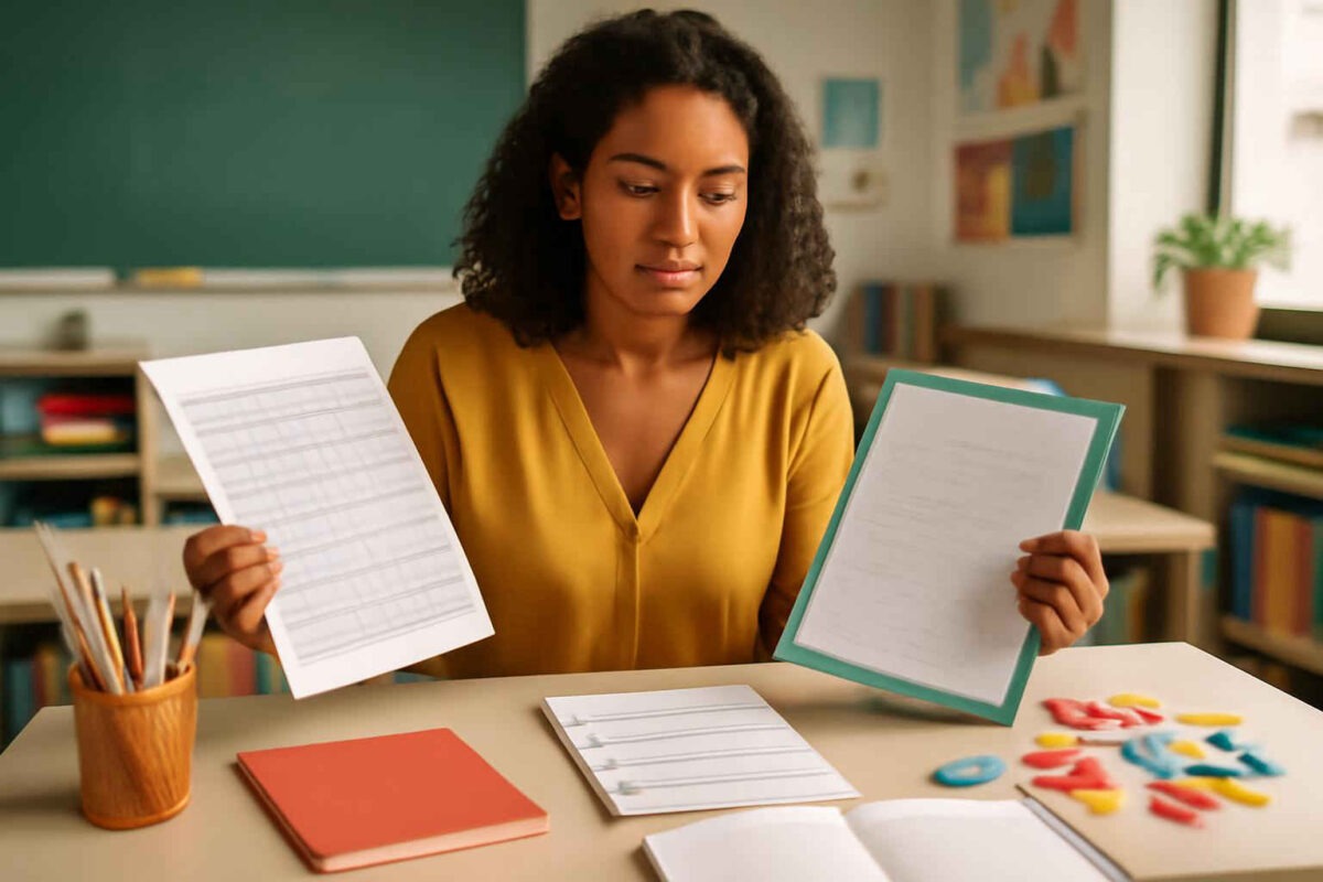 Rubrica, checklist ou portfólio: como escolher o melhor instrumento para avaliar produção textual na alfabetização