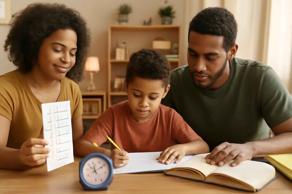 Leitura compartilhada, checklist visual ou timer infantil: como escolher o melhor apoio para criar rotina de estudos em casa sem brigas